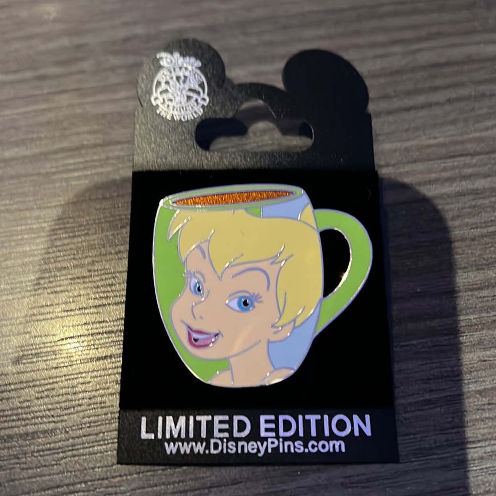 Limited Edition Tinker Bell Coffee Cup Pin – LE 5,000